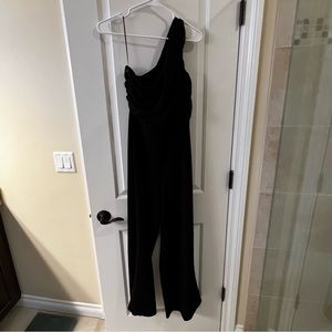 Love x Design medium jumpsuit romper one shoulder black dress dressy Nordstrom